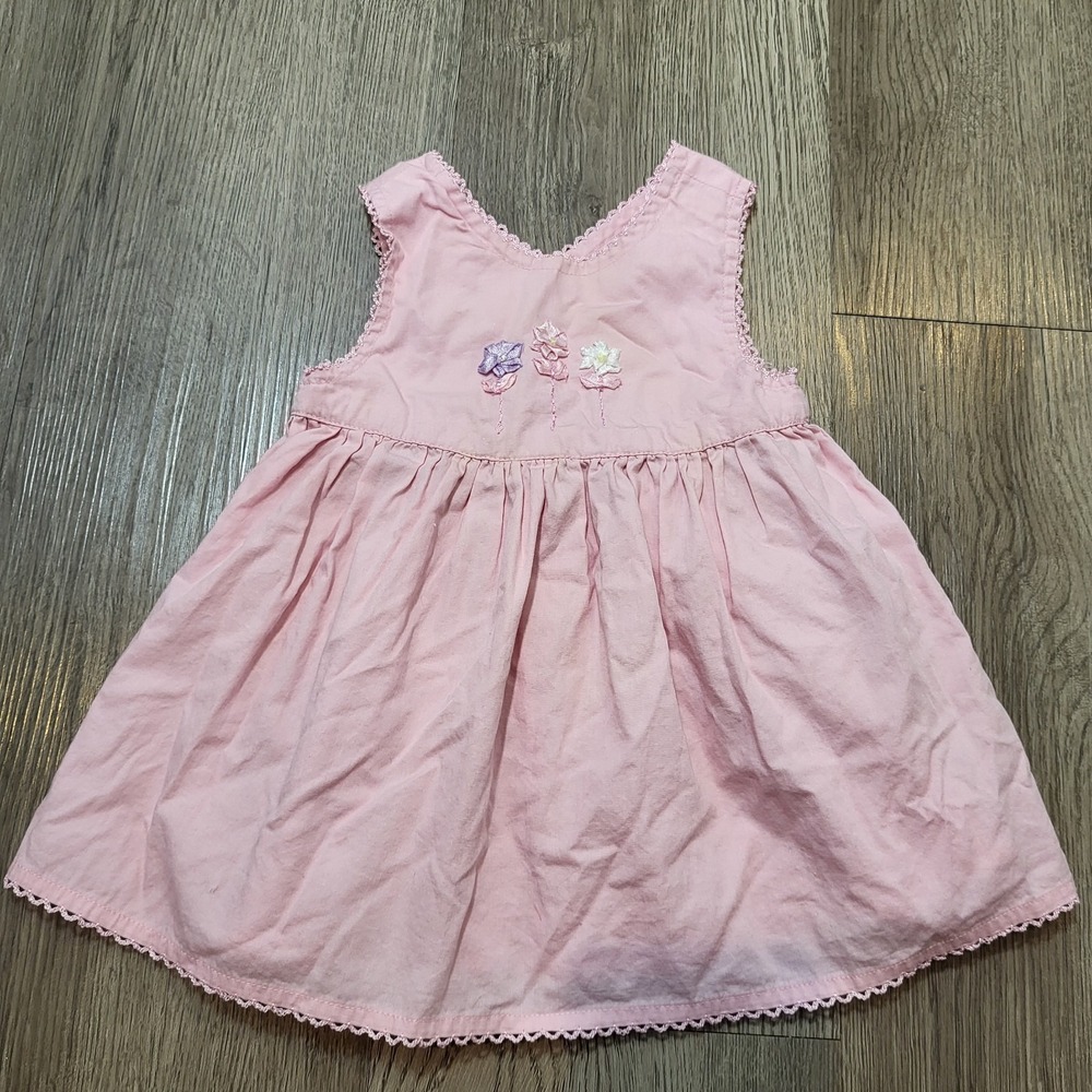 Vintage Y2K Children's Place Baby Pink Dress Size 0-3 Months